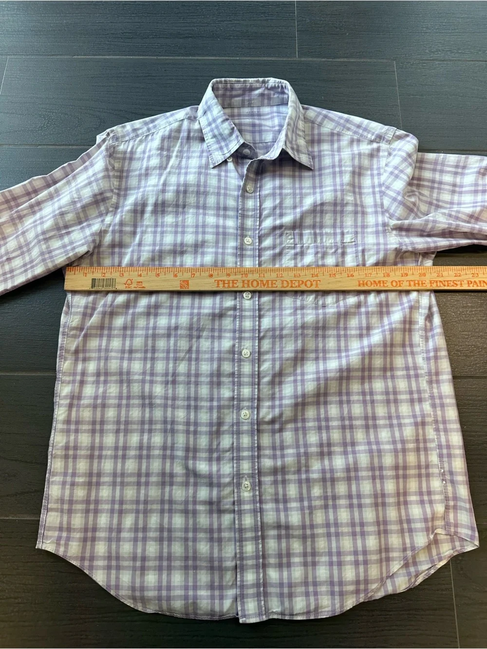 J. Crew Light Weight Lavender Plaid Button-Down Shirt